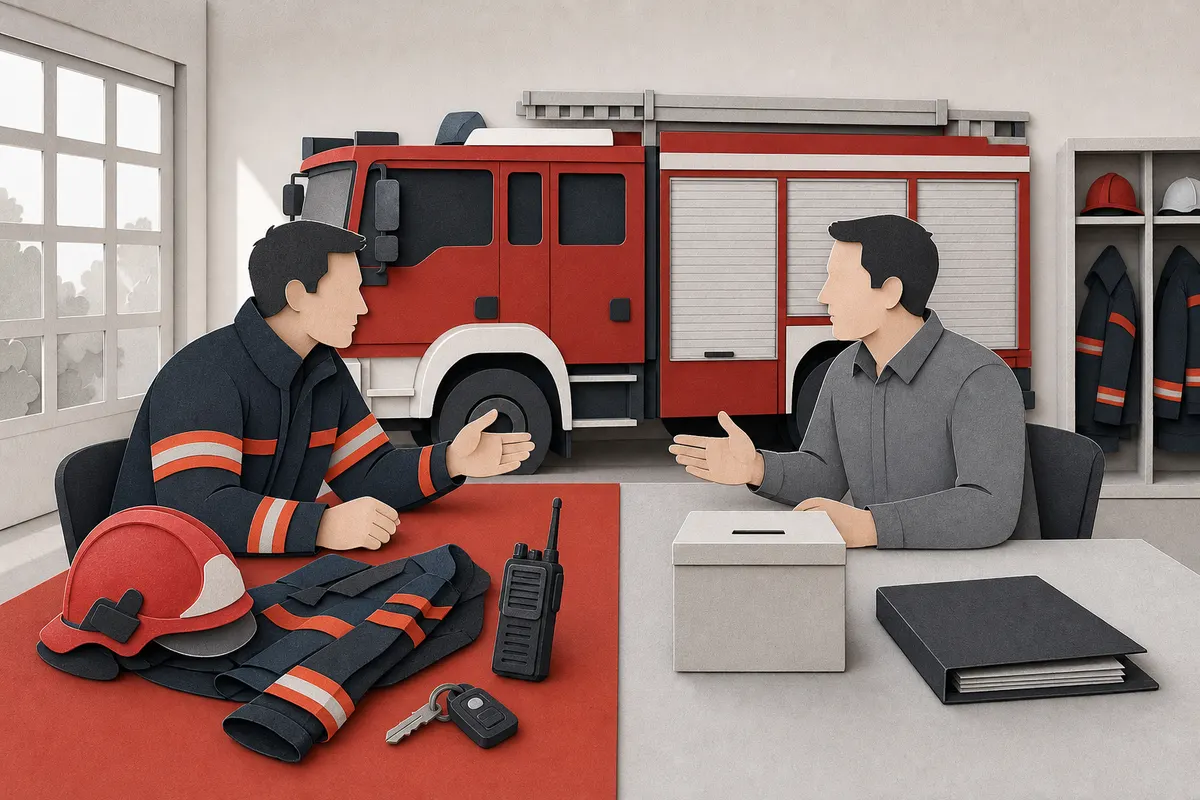 Getrennte Arbeitsbereiche für Freiwillige Feuerwehr und Feuerwehrverein im Gerätehaus