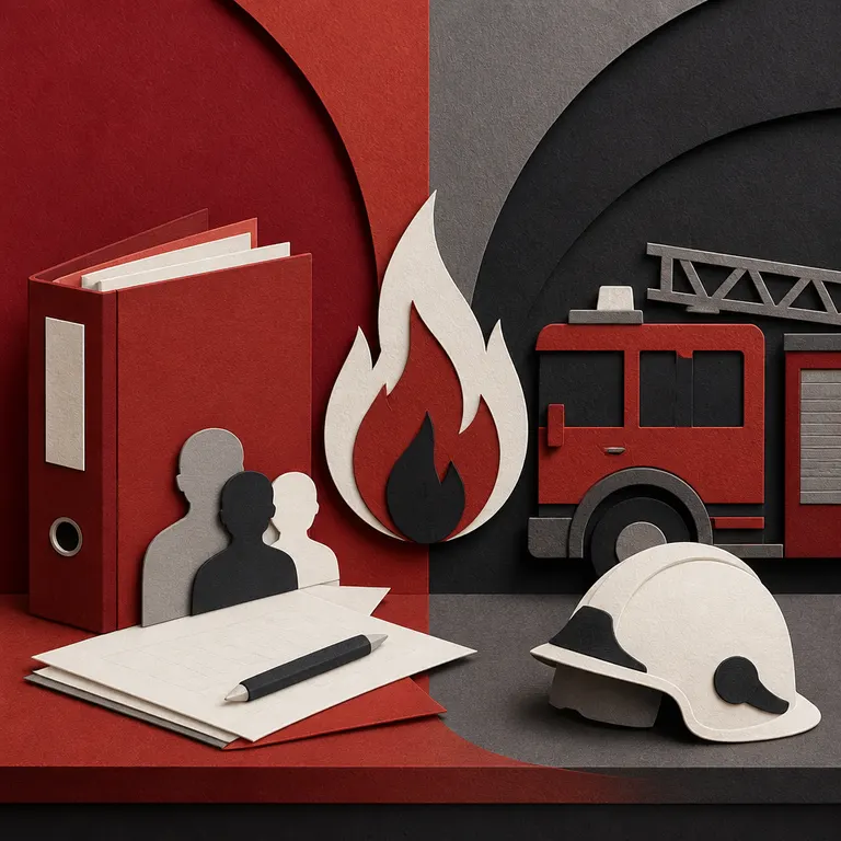 Symbolische Trennung von Feuerwehrverein und öffentlich-rechtlicher Feuerwehr